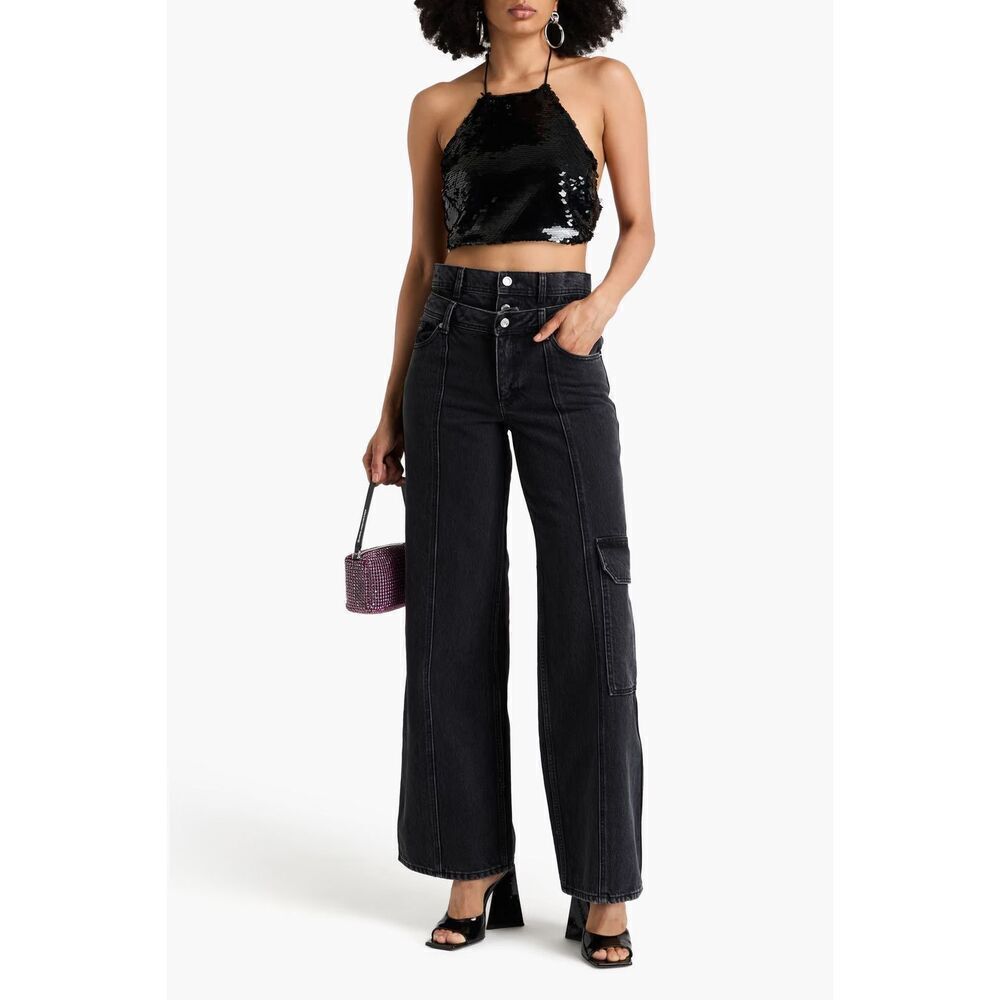 STINE GOYA Paul, 1909 Denim - Wide leg black jeans size 27 NWOT